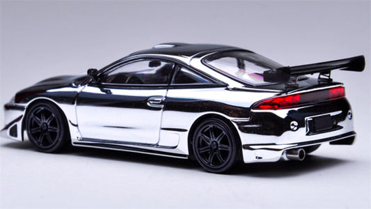 Transcend Model Mitsubishi Eclipse silver plating 1:64 Car Pre-built Model view2