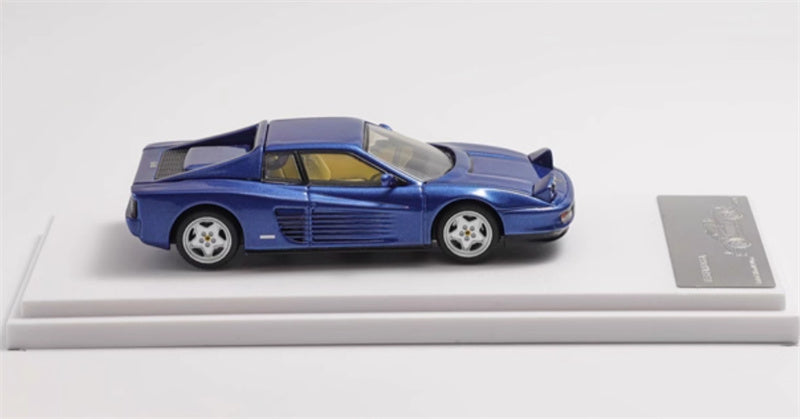 XF MODEL Ferrari Testarossa F110 supercar Blue 1:64 Car Pre-built Model view2