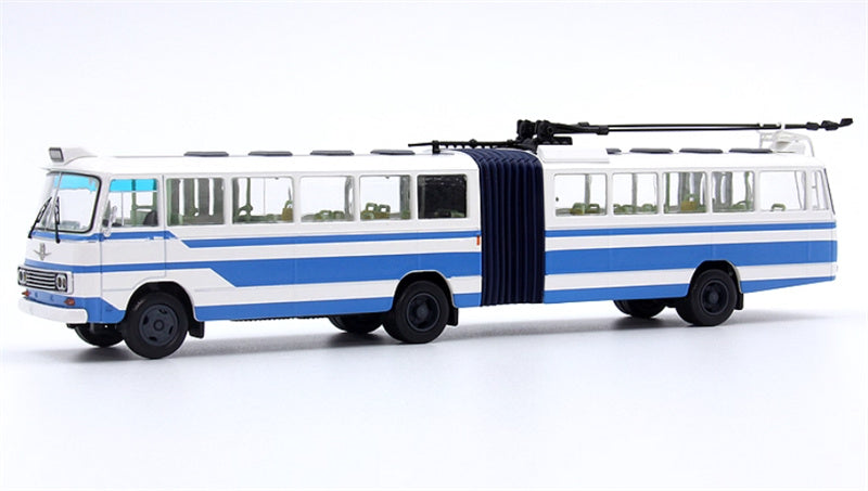 AUTO-GLIMPSE Shanghai Bus SK561G articulated trolley bus blue 1:64 Bus Pre-built Model view1