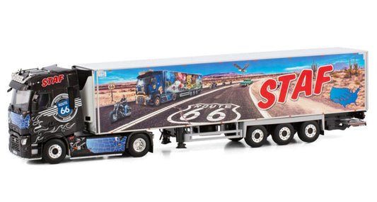 WSI RENAULT T HIGH 4X2 REEFER TRAILER STAF 1:50 Model