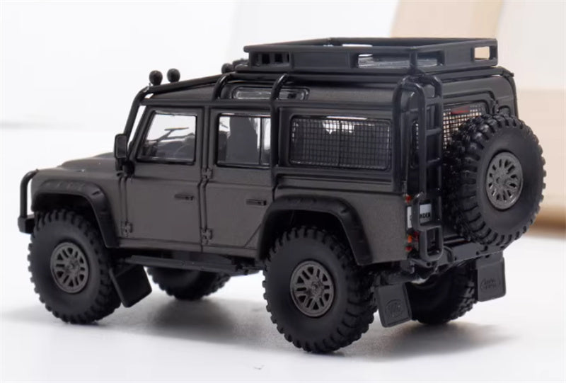 Master & Decode Land Rover Defender 110 4X4 modified gunmetal gray 1:64 Car Pre-built Airliner Model Display view2