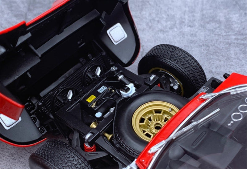 Kyosho Lamborghini Miura SV Red Golden Wheel 1:18 Car Pre-built Model view10