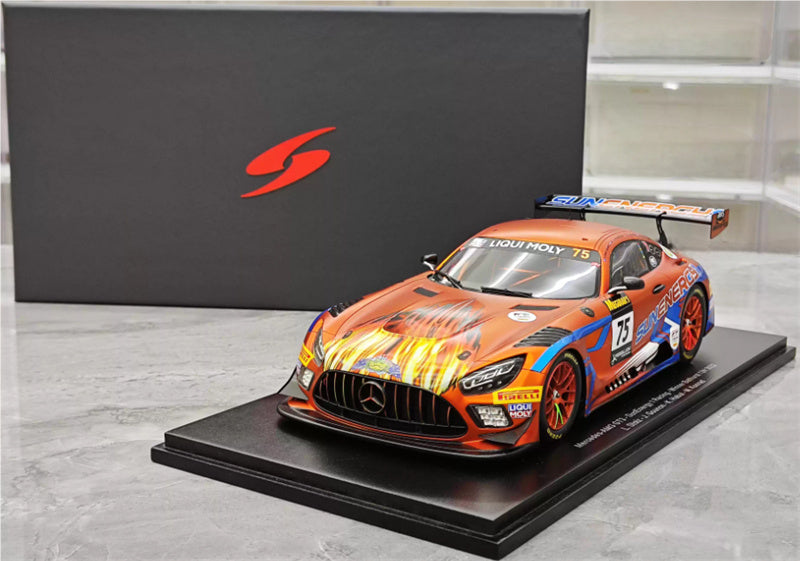 Spark Mercedes AMG GT3 SunEnergy 1 Racing Winner Bathurst 12H #75 L.Stolz-J.Gounon 2022 Limited Edition 1:18 Car Pre-built Model view11