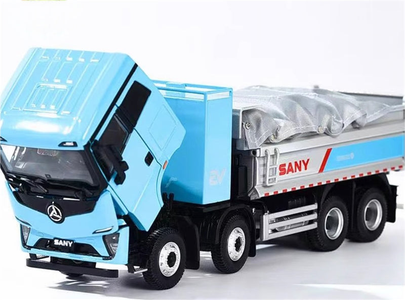 SANY EV new energy electric dump truck battery swapping version 1:35 Truck Pre-built Model