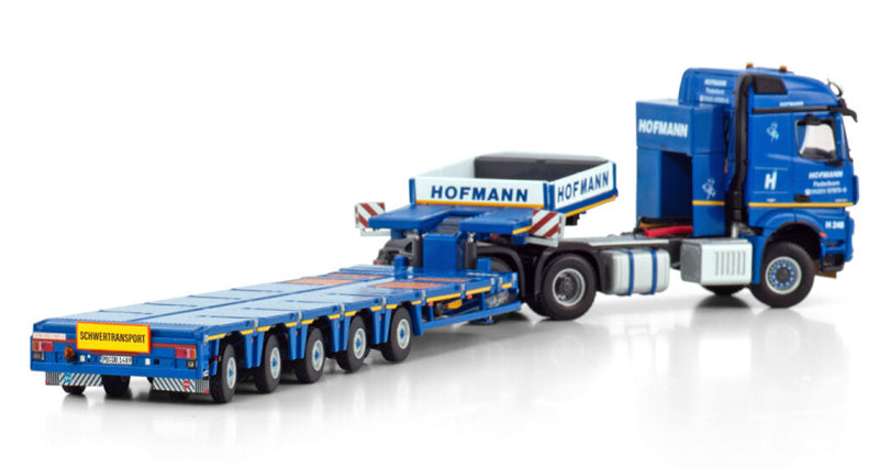 WSI AROCS MP4 STREAMSPACE 6X6 NOOTEBOOM MCO PX - 5 AXLE Hofmann 1:50 Model