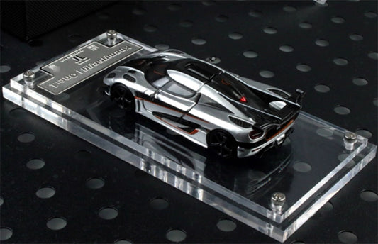 TIME TOP Koenigsegg One:1 metallic silver 1:64 Car Pre-built Model view2