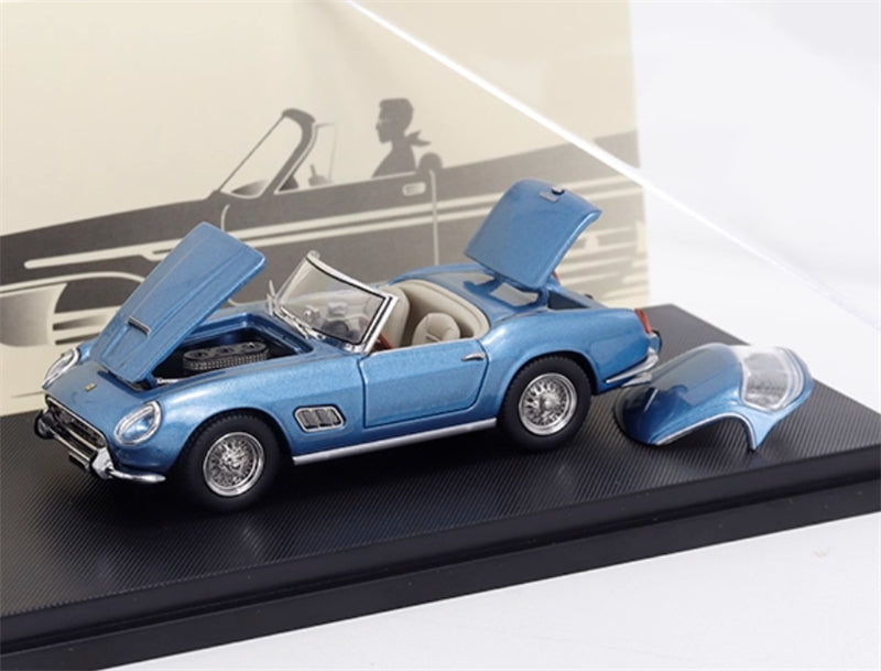 GFCC 1960 SWB Ferrari 250GT California Convertible Ice Blue Limited Edition 499PCS ONLY LHD 1:64 car Pre-built Model view8