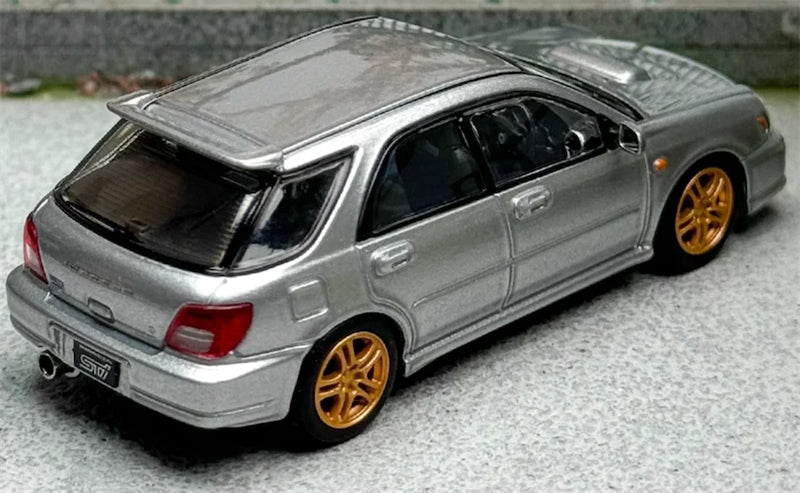 1:64 Subaru Impreza WRX STI 7th Generation Wagon  Silver Gray Furuya DIECAST Model