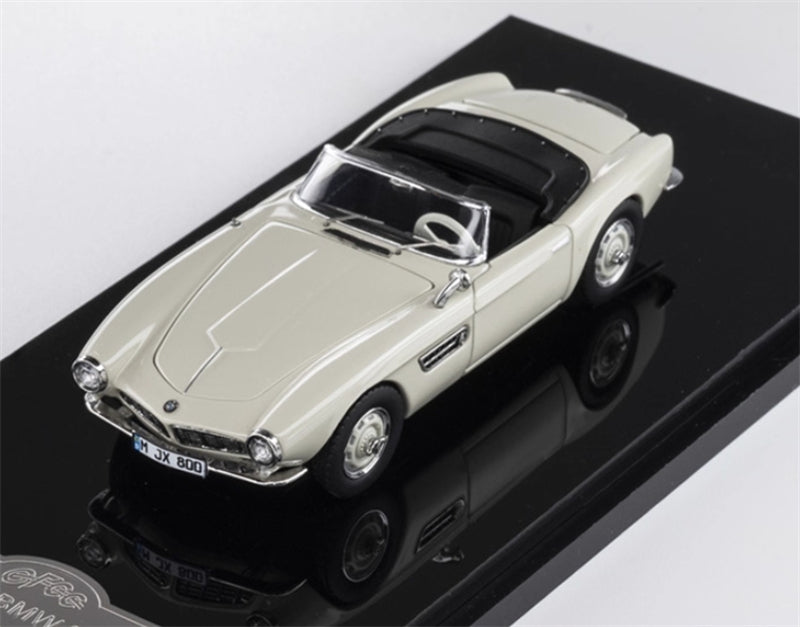 GFCC BMW 507 Roadster Retro Car 1957 Convertible White Limited Edition Soft top 1:64 car Pre-built Model view6