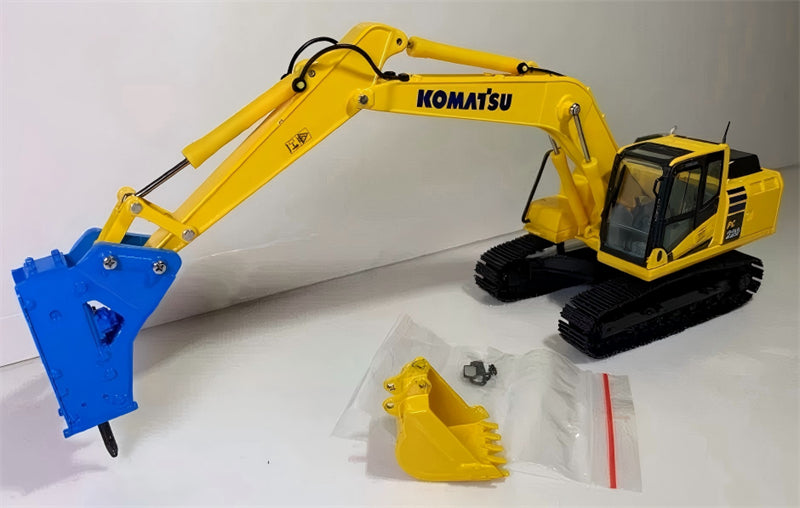 1:50 PC220-10 w/ blue hammer KOMATSU DIECAST Model