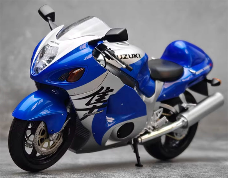 1:12 Suzuki GSX-1300R Hayabusa  blue - silver  LCD MODELS  DIECAST motorcycle Model