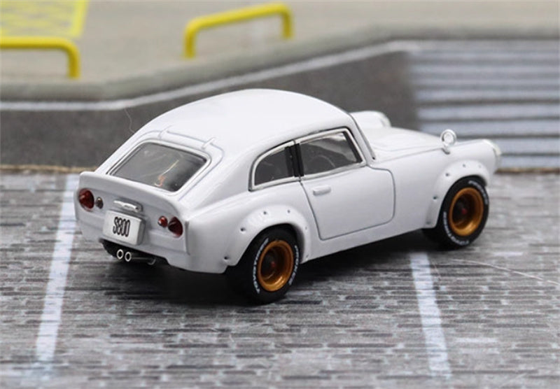 Mortal Honda S800 Limited Edition 499PCS ONLY white 1:64 Car Pre-built Model view4