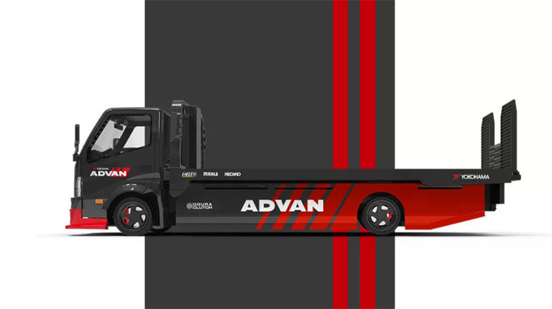 1:64 Hino H300 ADVAN Black/Red SUPCAR DIECAST Model