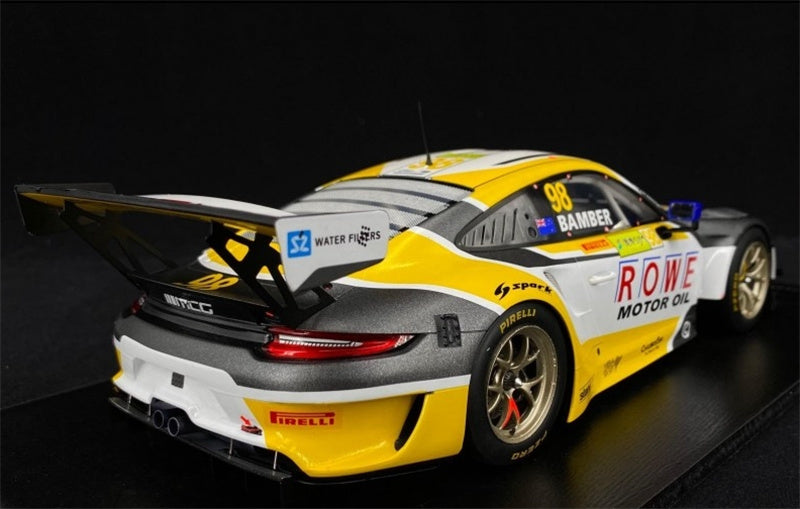 1:18 Porsche 911 gt3r 2019 Spark Macau tournament Resin Car Model view2