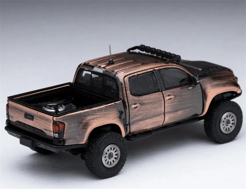 GCD TOYOTA Tacoma TRD PRO Pre-Runner Pickup Bronze Metallic LHD 1:64 Truck Pre-built Model view6