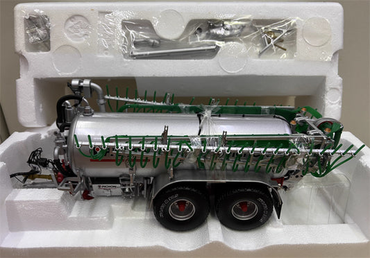 ROS PICHON TCI 18500 L Agricultural Fertilizer tanker trailerr silver 1:32 Truck Pre-built Model