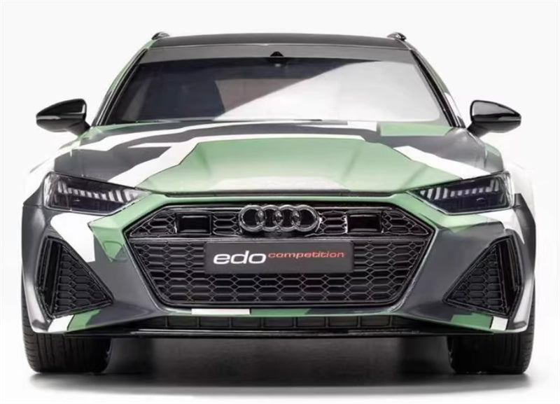1:18 Audi ABT RS6 Avant C8  military green camouflage  GT SPIRIT W/ roof box Limited Edition 888PCS ONLY Resin Car Model