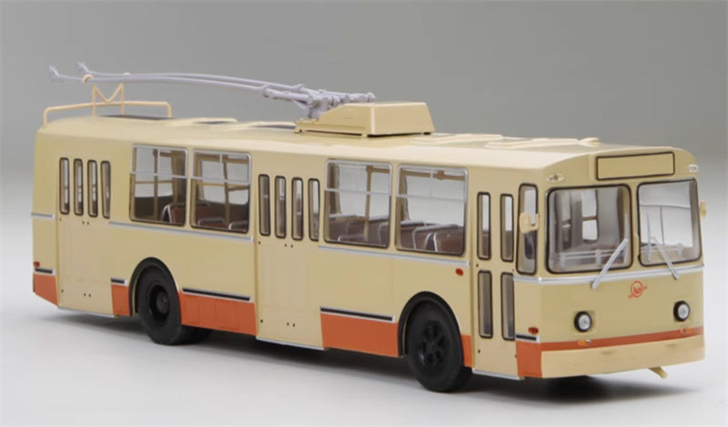 StartScaleModels Former Soviet Union/Russia ZIU 9 Trolley Bus Off white 1：43 Bus  Pre-built Model
