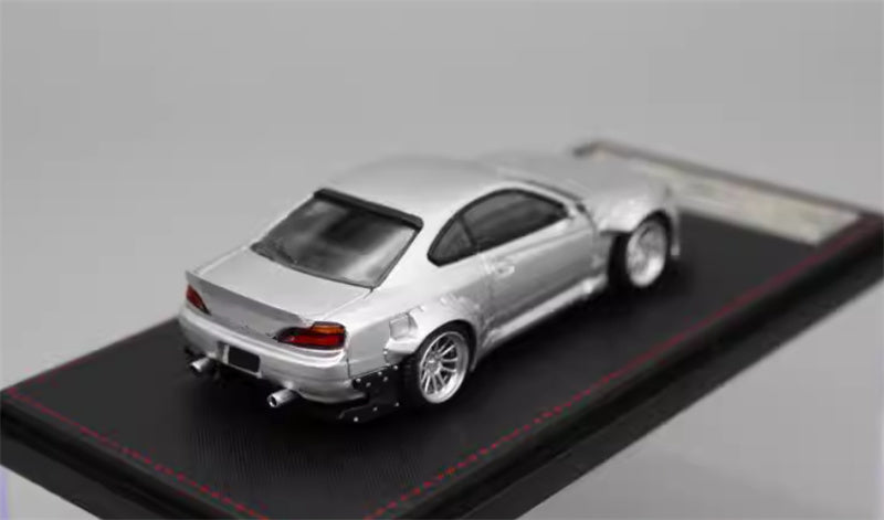 SW Nissan Slivia S15 Rocket Bunny Silver Limited Edition 299PCS ONLY 1:64 car Pre-built Model view2