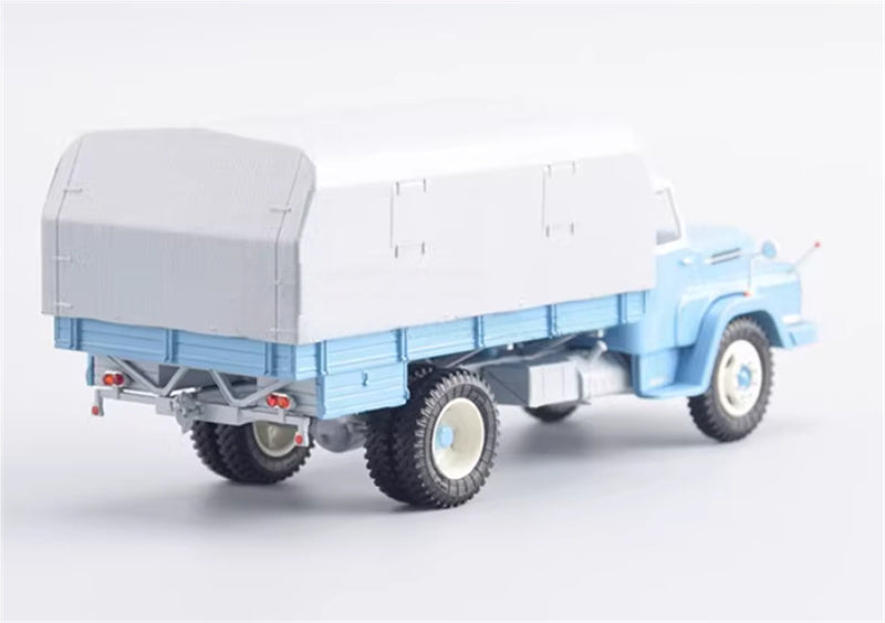 Premium ClassiXXs Csepel D-450 flatbed truck with tent Light Blue 1:43 Truck Pre-built Airliner Model Display view4