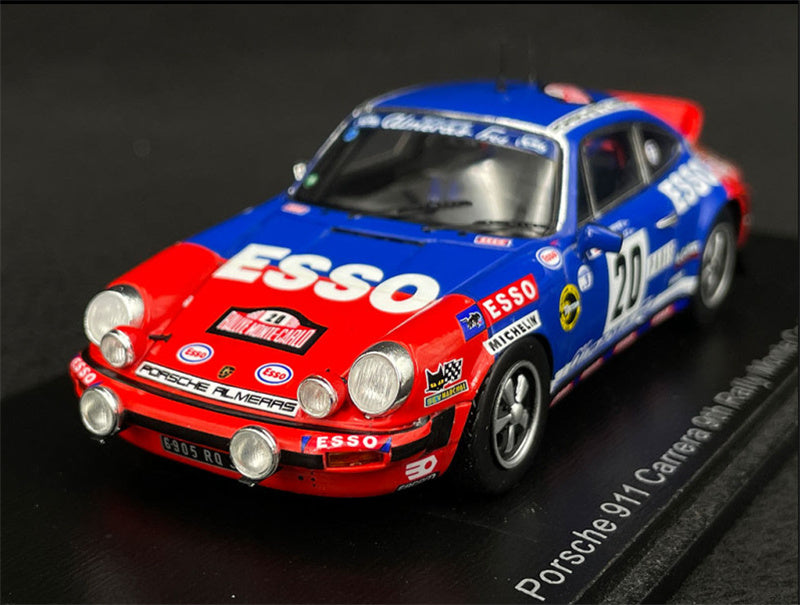 Spark Porsche 911 Carrera 9th #20 Rally Monte Carlo 1980 A.COPPIER - J.LALOZ 1:43 Car Pre-built Model view7