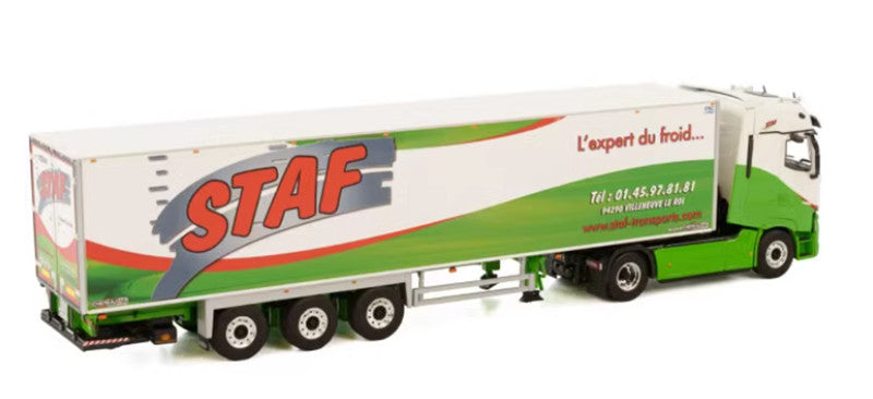 WSI RENAULT TRUCKS T HIGH 4X2 REEFER TRAILER - 3 AXLE STAF 1:50 Truck Pre-built Model