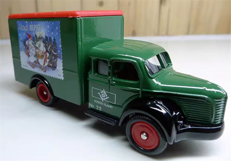 CORGI Samlarbil NR 23 Christmas Snowflake Painted Postal Express Vehicle 1:43 Truck Pre-built Model