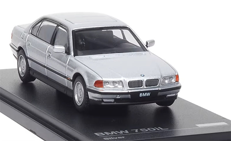 Almost Real BMW 750iL E38 Silver 1:64 Car Pre-built Airliner Model Display view5