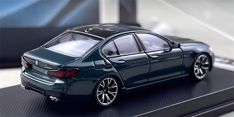 1:64 BMW M5 F90 Isle of Man green MJ Model Limited Edition 999PCS ONLY DIECAST Civil Car Model