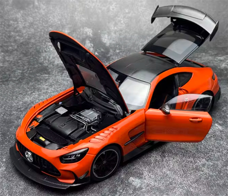 MINICHAMPS Mercedes AMG GT Black Series 2021 orange Limited Edition 400PCS ONLY 1:18 Car Pre-built Model view9