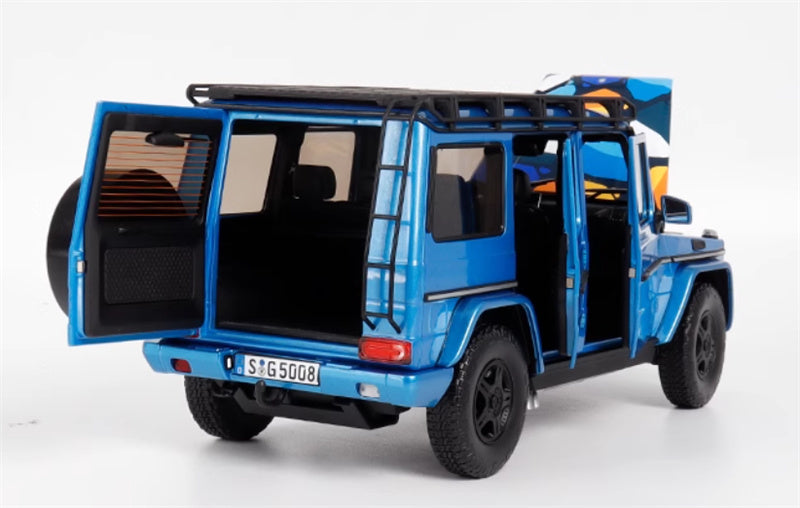 Almost Real Mercedes Benz G-Class G63 W463 Gventure 300k commemorative edition Metallic Blue Limited Edition 504PCS ONLY 1:18 Truck Pre-built Model view7