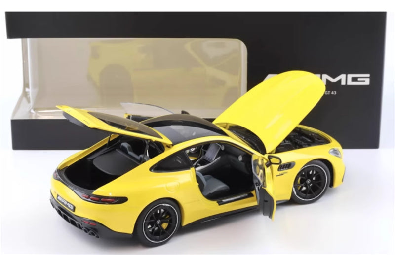 Mercedes AMG GT43 yellow 1:18 Car Pre-built Model