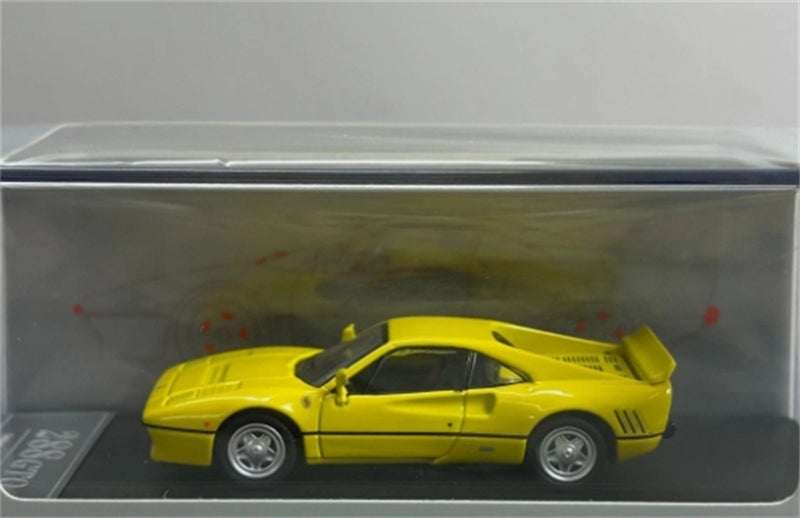 Hone Model Ferrari 288 GTO Yellow Limited Edition 299PCS ONLY 1:64 car Pre-built Model view8