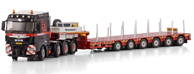 Mammoet MAN TGX XLX 8x4 with MANOOVR 6 axle trailer 1:50 Model