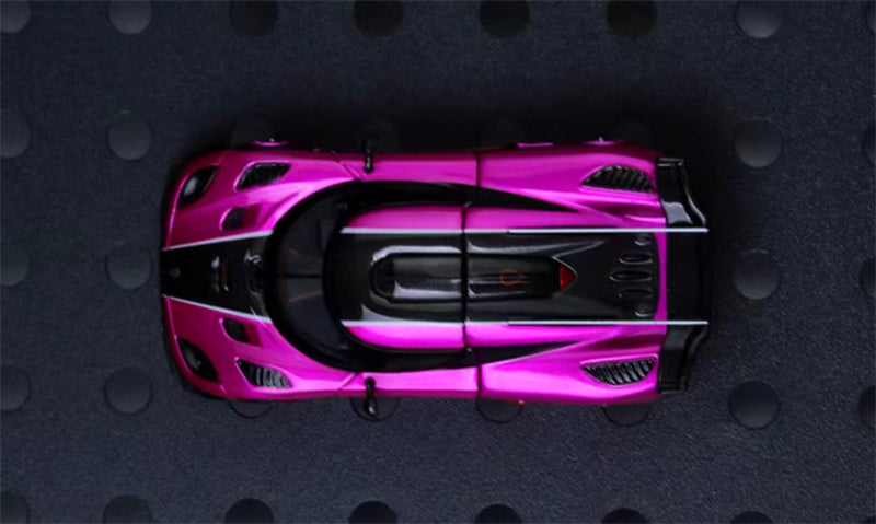 TIMETOP Koenigsegg One: 1 Open Lid Gift Box Edition Rose Red Limited Edition 999PCS ONLY 1:64 Car Pre-built Model view2