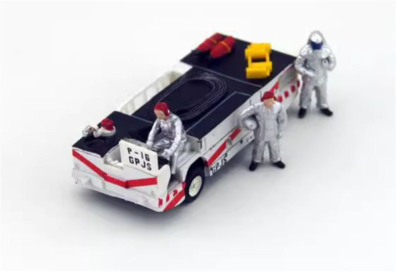 HHOWTOYS US ARMY MORDEN Fight Deck Crew & Fire Engine 1:72 Truck Pre-built Model
