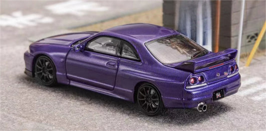 Focal Horizon Nissan Skyline GT-R R33 All Carbon Purple 1:64 Car Pre-built Model view2