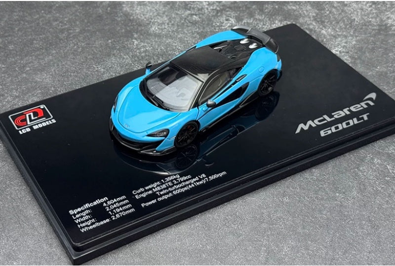 1:43 McLaren 600LT  Sky blue LCD MODELS  DIECAST Model