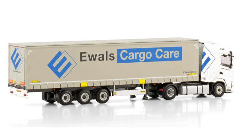 WSI DAF XG 4X2 CURTAINSIDE TRAILER - 3 AXLE Ewals Cargo Care 1:50 Truck Pre-built Model