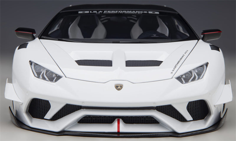 AUTOART Lamborghini HURACAN GT supercar white LBWK AirREX Liberty Walk AK-produce LB PERFORMANCE 1:18 Car Pre-built Model view9