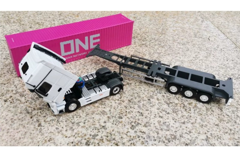Mercedes ACTROS Shipping Container Truck ONE coating 1:50 Truck Pre-built Airliner Model Display view4