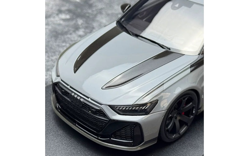 1:18 Audi RS 6 Avant GT‌ 2024 Gray GT Spirit Resin Car Model