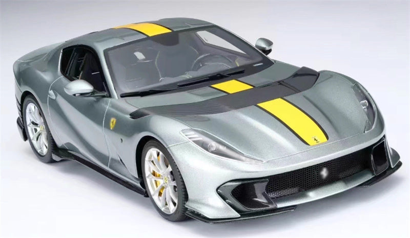 1:18 Ferrari 812 grey Amalgam Resin Car Model view5