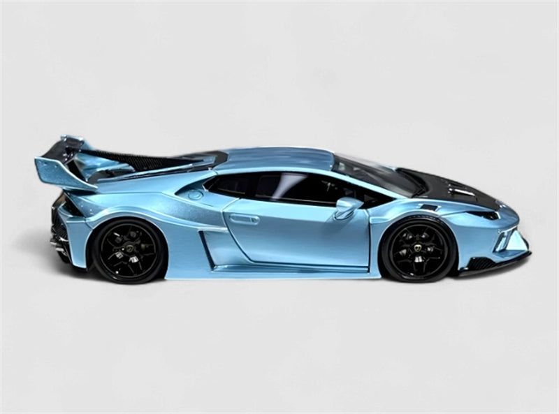 FALME Lamborghini LBWK Huracan GT LP610 Ice Blue Limited Edition 199pcs ONLY 1:64 Car Pre-built Model
