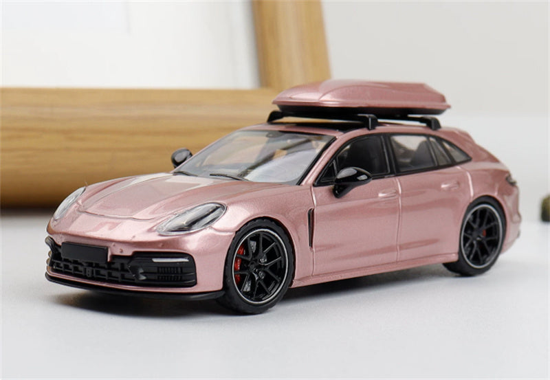 Ghost Player Porsche Panamera Hunting Travel Edition Iceberry Pink Limited Edition 499PCS ONLY 1:64 car Pre-built Model view3