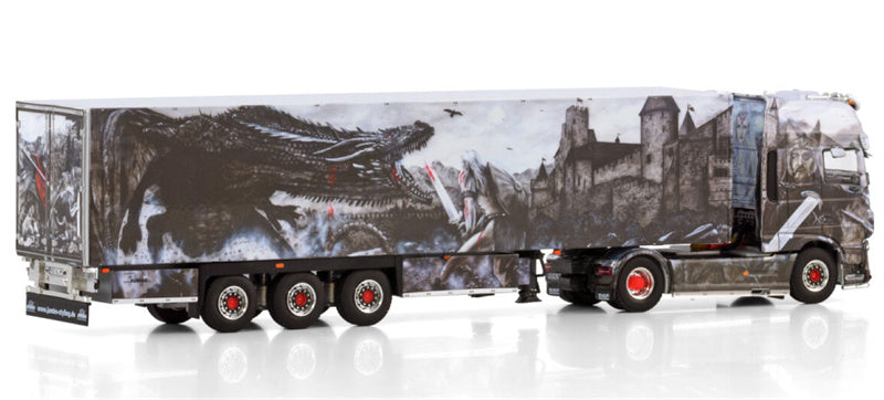 WSI  DAF XF SUPER SPACE CAB MY2017 4X2 REEFER TRAILER - 3 AXLE Heide Logistik 1:50 DIECAST Truck Lorry