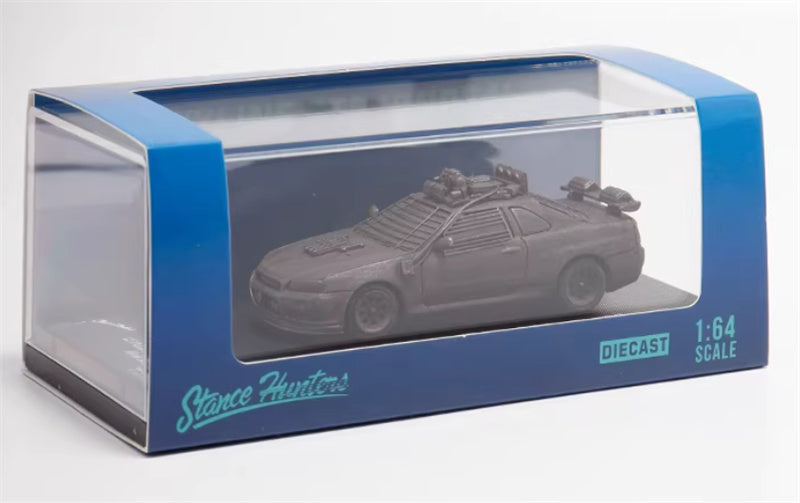 Stance Hunters Nissan Skyline GTR BNR34 Mad Max Apocalypse Edition Distressed style Regular Version Limited Edition 499PCS ONLY 1:64 Car Pre-built Model view8