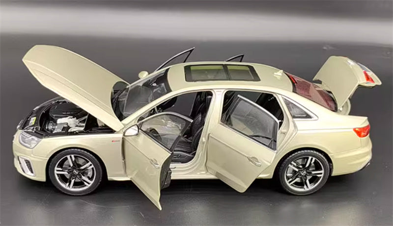 FAW AUDI A4L 2020 light yellow 1:18 Car Pre-built Model view8