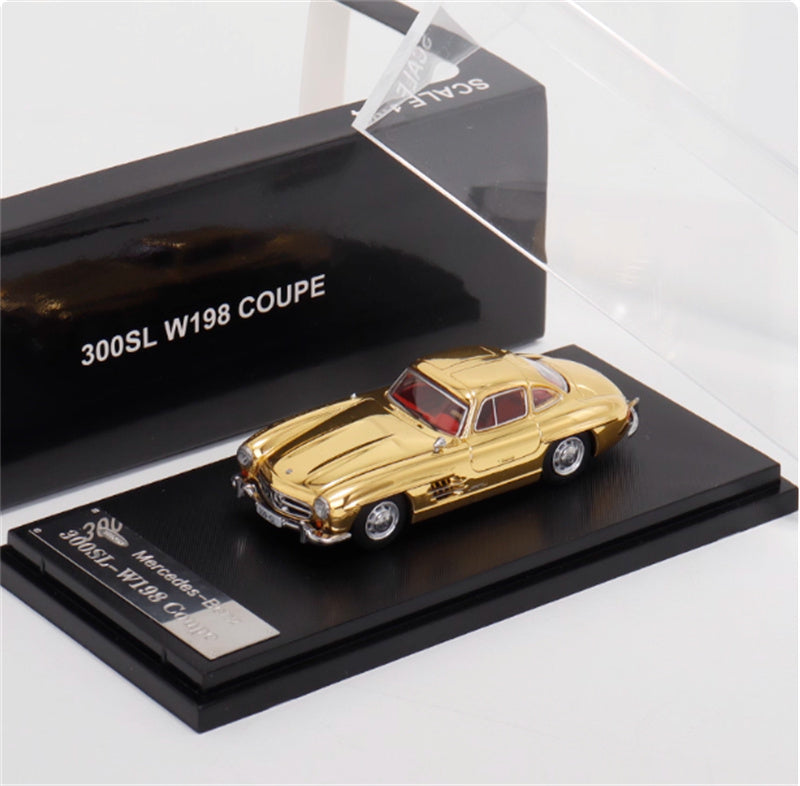 SEEKER Mercedes Benz 300SL first generation W198 COUPE Hardtop version gold plating 1:64 Car Pre-built Model view6