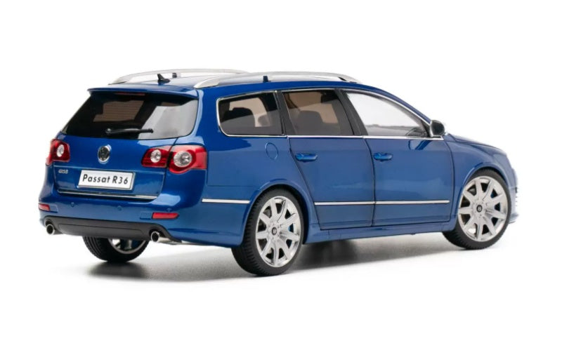 1:18 Volkswagen Passat Variant R36 NZG Limited Edition 199PCS ONLY Biscay Blue Diecast Model view4